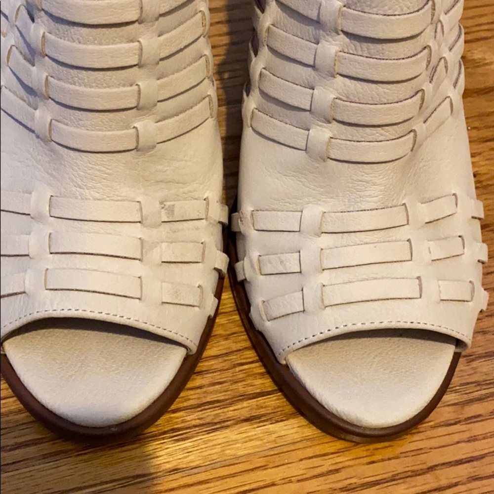 Caslon Weave Peep Toe Bootie - Picture 3 of 9
